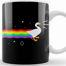 Baskı Dükkanı Honk Goose Nyan Cat Kupa