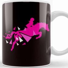 Baskı Dükkanı Horse Girl Riding Equestrian Sport Saddle Horseshoe Stable Kupa