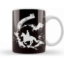 Baskı Dükkanı Horseshoe Cowboy Horse Riding Equestrian Sport Dressage Kupa