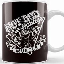 Baskı Dükkanı Hot Rod Garage Muscle American Old Cars Classic Modified Kupa