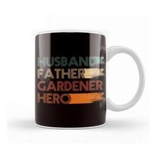 Baskı Dükkanı Husband Father Gardener Hero Gardening Garden Dad Daddy Papa Kupa