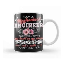 Baskı Dükkanı I Am A Mechanical Engineer I Was Born With Kupa