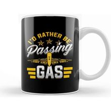 Baskı Dükkanı I D Rather Be Passing Gas Funny Airplane Pilot Pun Kupa