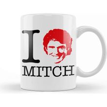 Baskı Dükkanı I Heart Mitch Baywatch David Hasselhoff Kupa
