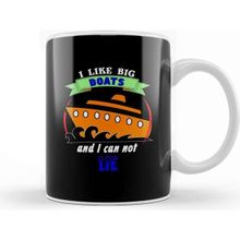 Baskı Dükkanı I Like Big Boats And I Can Not Lie Cruise Cruising Kupa