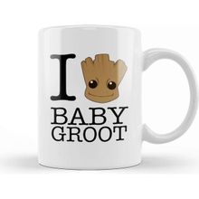 Baskı Dükkanı I Love Baby Groot Guardians Of The Galaxy Kupa