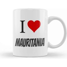 Baskı Dükkanı I Love Mauritania Kupa