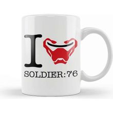 Baskı Dükkanı I Love Soldier 76 Overwatch Kupa