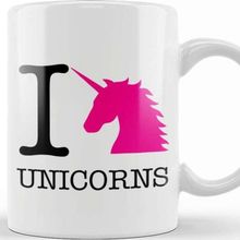 Baskı Dükkanı I Love Unicorns Kupa