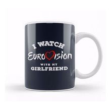 Baskı Dükkanı I Watch Eurovision With My Girlfriend Kupa