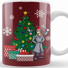 Baskı Dükkanı Inspector Gadget Around The Christmas Tree Kupa