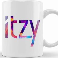 Baskı Dükkanı Itzy Font Collage Porselen Kupa