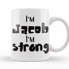 Baskı Dükkanı Jackson Name Personalized Custom Vintage Retro Rainbow Design Gift Baby Gift For Him Kupa