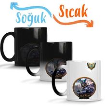 Baskı Dükkanı Jax Lol League of Legends Sihirli Porselen Kupa