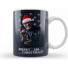 Baskı Dükkanı Jeff Goldblum Merry Uh Christmas Kupa Bardak