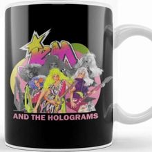 Baskı Dükkanı Jem Retro And The Holograms Porselen Beyaz Kupa Bardak