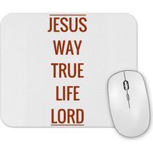 Baskı Dükkanı Jesus Estampa Alaranjada Mouse Pad
