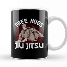 Baskı Dükkanı Jiu Jitsu Free Hugs Funny Bjj Pun Martial Arts Kupa Bardak