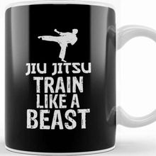 Baskı Dükkanı Jiu Jitsu Train Like A Beast Brazilian Jiu Jitsu Kupa Bardak
