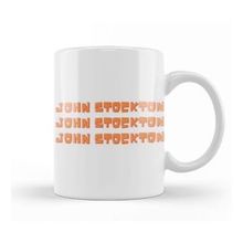 Baskı Dükkanı John Stockton Basketball Gifts Vintage Retro Rainbow Quotes For Boys And Dad Porselen Beyaz Kupa Bardak