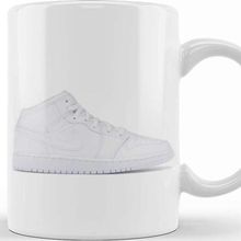 Baskı Dükkanı Jordan 1 Mid Gs White Kupa