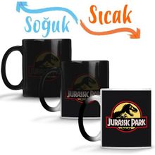 Baskı Dükkanı Jurassic Park 2 Sihirli Porselen Kupa