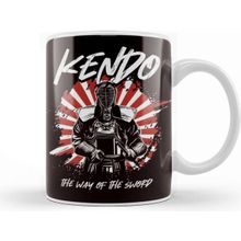 Baskı Dükkanı Katana Japanese Art Cat Samurai Ninja Shinobi Kendo Fighter Kupa