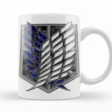 Baskı Dükkanı KB10022 Attack On Titan The Survey Corps Logo Porselen Kupa Bardak