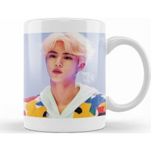 Baskı Dükkanı KB10227 Bts Jin Oil Paintin Porselen Kupa Bardak