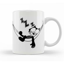 Baskı Dükkanı KB10554 Felix The Cat Hammock Porselen Kupa Bardak