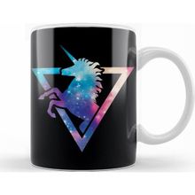 Baskı Dükkanı KB10614 Galaxy Unicorn Porselen Kupa Bardak