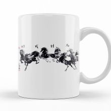 Baskı Dükkanı KB10615 Gallop Of The Horses Porselen Kupa Bardak