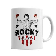 Baskı Dükkanı KB1065 Rocky Rambo Boks Porselen Kupa Bardak