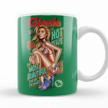 Baskı Dükkanı KB10652 Gisele Bundchen Most Beautiful Porselen Kupa Bardak