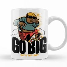Baskı Dükkanı KB10655 Go Big Porselen Kupa Bardak