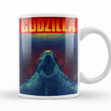 Baskı Dükkanı KB10662 Godzilla Porselen Kupa Bardak