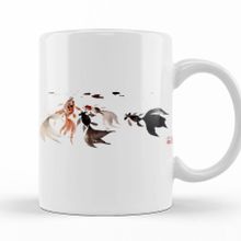 Baskı Dükkanı KB10667 Goldfish Lover Hungry Goldfishes Porselen Kupa Bardak