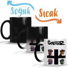 Baskı Dükkanı KB10674 Gorillaz Porselen Kupa Bardak