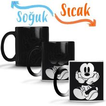 Baskı Dükkanı KB11245 Mickey Mouse Vader Mouse Porselen Kupa Bardak