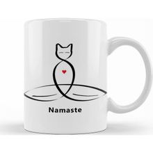 Baskı Dükkanı KB11330 Namaste Yoga Porselen Kupa Bardak