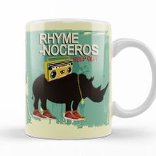 Baskı Dükkanı KB11614 Rhyme Noceros Porselen Kupa Bardak