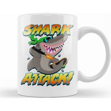Baskı Dükkanı KB11719 Shark Attack Porselen Kupa Bardak