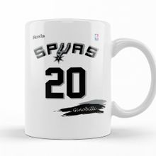 Baskı Dükkanı KB11781 Spurs 20 Ginobilli Branca Rox Ink Porselen Kupa Bardak