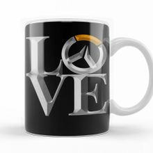 Baskı Dükkanı KB11875 Symmetra Over Love Porselen Kupa Bardak
