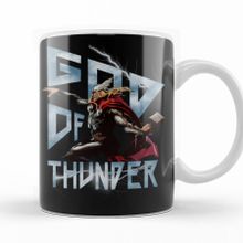 Baskı Dükkanı KB12027 Thor God Of Thunder Porselen Kupa Bardak