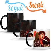 Baskı Dükkanı KB12093 Txt Taehyun Cat Dog Porselen Kupa Bardak