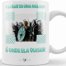 Baskı Dükkanı KB12148 Vikings Lagertha Porselen Kupa Bardak