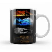 Baskı Dükkanı KB12173 Warrior Cats Four Elements Four Clans Porselen Kupa Bardak