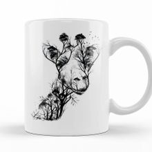 Baskı Dükkanı KB12187 Wild Animals Wildlife Porselen Kupa Bardak