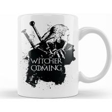 Baskı Dükkanı KB12192 Witcher Is Coming Porselen Kupa Bardak